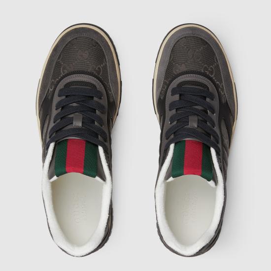 25FW 구찌 스웨이드 스니커즈 831661AAEX3 1341 Grey - GUCCI