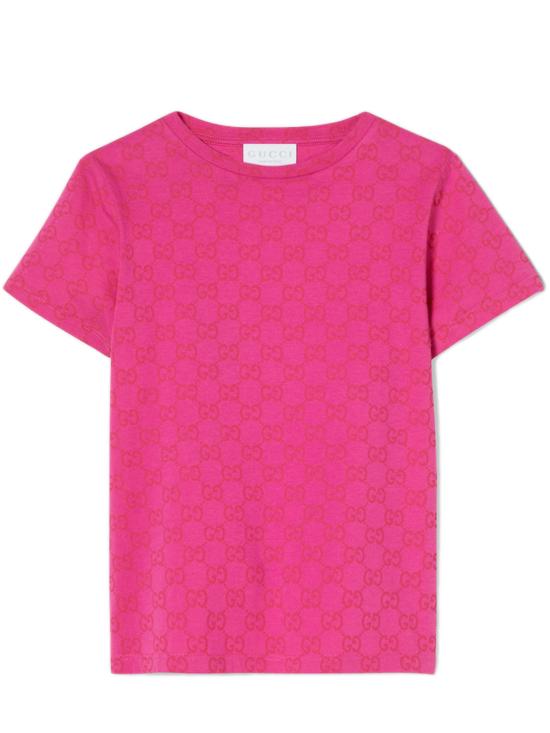 25FW [키즈] 구찌 티셔츠 610190XJHE8 5015 Fuchsia