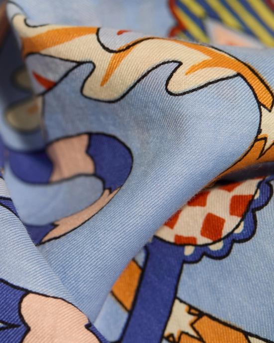 25SS 이누이 에디션 머플러/스카프 CA211BO04 blue MULTICOLOR - INOUI EDITION