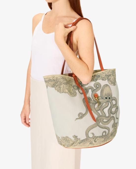 25SS INOUI EDITION 토트백 MA21SSP02 naturel MULTICOLOR - INOUI EDITION