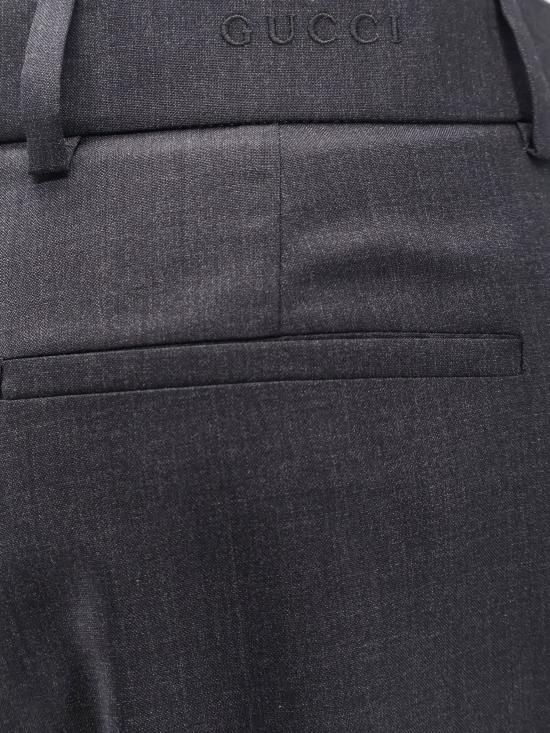 25FW 구찌 로고 울 팬츠 로고 울  836760Z7ATK 1054 Grey - GUCCI