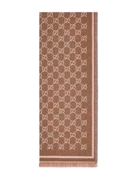 25FW 구찌 GG 울 스카프 8390353GAMQ 2572 Brown