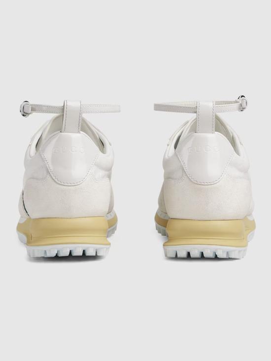 25FW 구찌 리모션 레이스업 스웨이드 스니커즈 832918AAEZM 9067 White - GUCCI