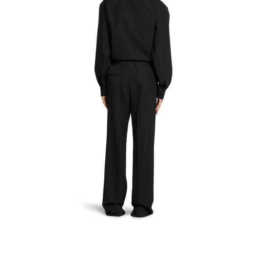 25FW 구찌 울 개버딘 팬츠 울 개버딘  797207Z7AE5 1000 Black - GUCCI