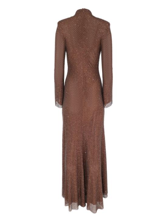 25FW 셀프 포트레이트 롱 원피스 AW25127XBR BROWN Brown - SELF PORTRAIT