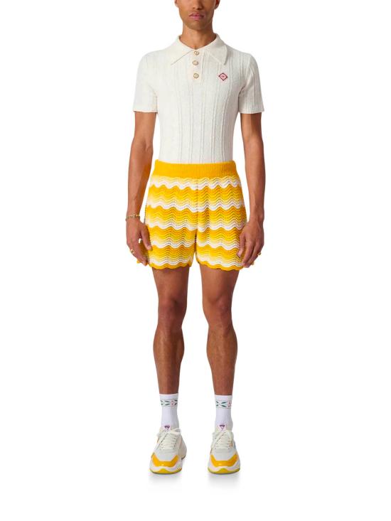 25FW 카사블랑카 숏팬츠 MS23KW380 03 White - CASABLANCA