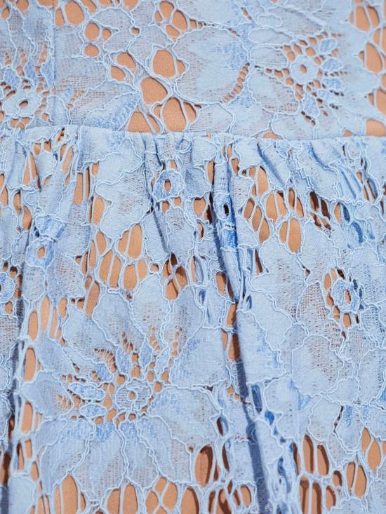 25FW 셀프 포트레이트 미디 원피스 AW25088MABL BLUE Clear Blue - SELF PORTRAIT