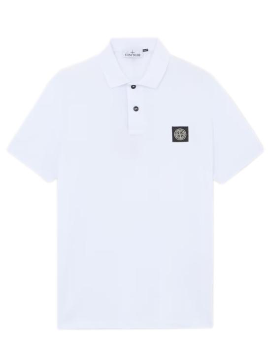 25FW 스톤 아일랜드 폴로 티셔츠 K2S152200005S0017 V1001 White