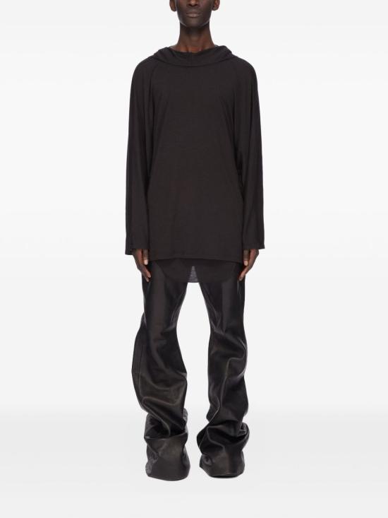 25FW 릭 오웬스 긴팔 티셔츠 RR02E1502JSW 09 Black - RICK OWENS