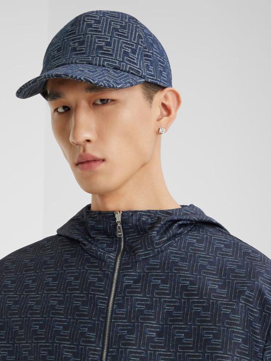 25SS 펜디 FF 베이스볼 캡 FXQ768AV93 F0RBB Blue - FENDI