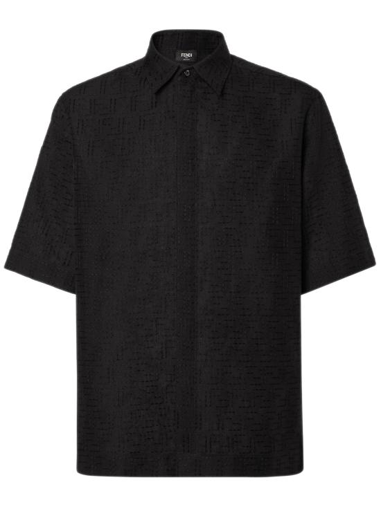 25SS 펜디 반팔 셔츠 FS1317AU6Y F0QA1 Black