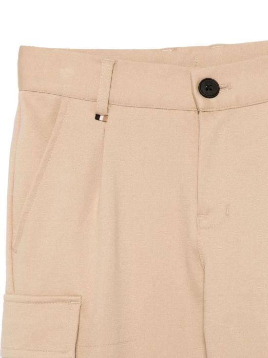 25SS [키즈] 휴고보스 스트레이트 팬츠 J51957 249 Beige - HUGO BOSS