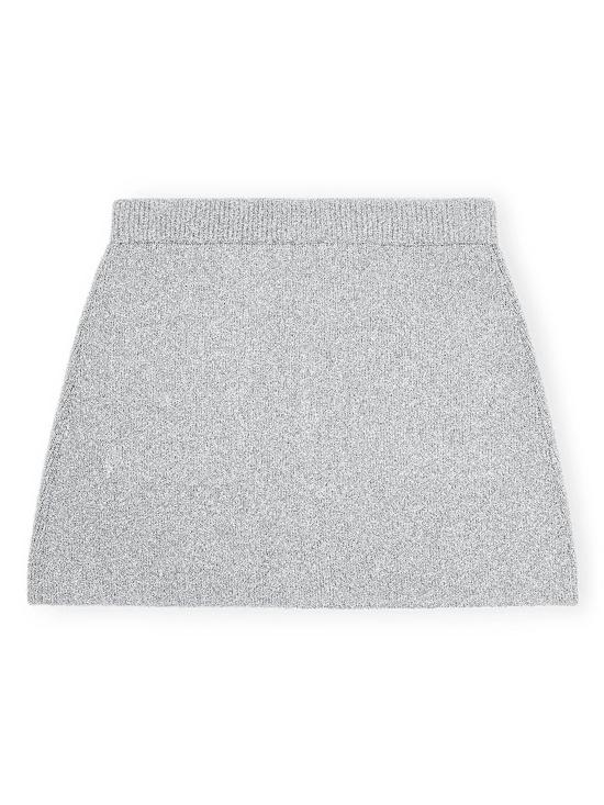 25SS 가니 숏 스커트 K2366 018 Silver - GANNI