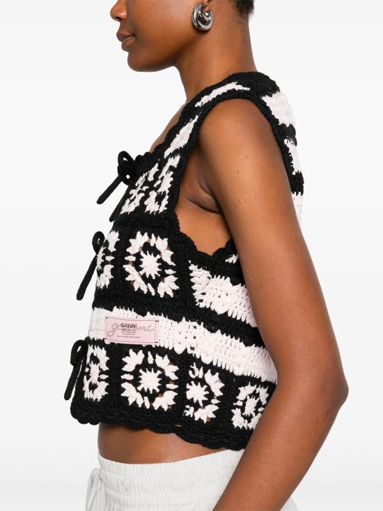 25SS 가니 베스트 K2440 065 Black - GANNI