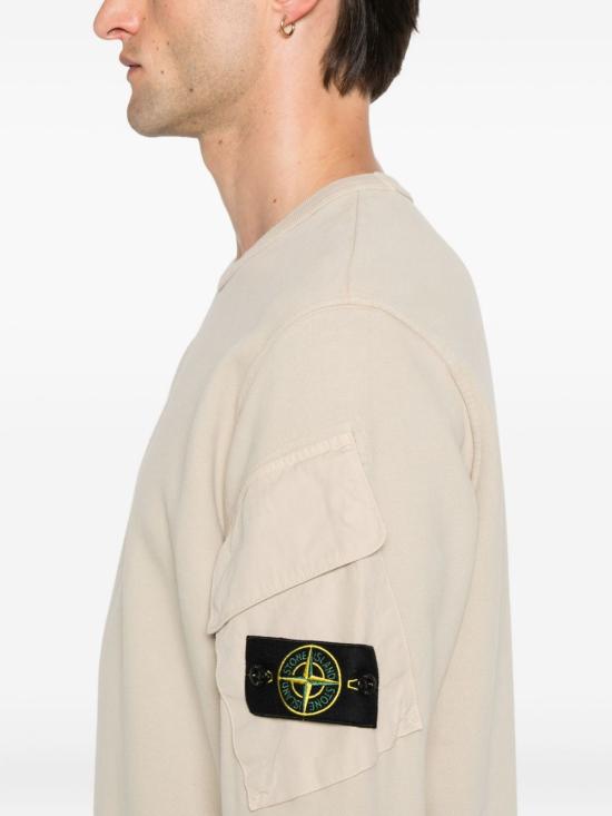 25FW 스톤 아일랜드 긴팔 티셔츠 K2S156100008S0A20 V009A Beige - STONE ISLAND