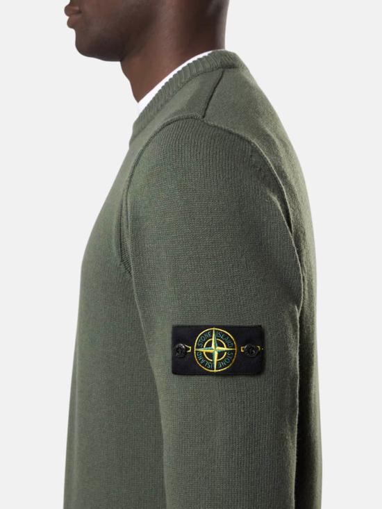 25FW 스톤 아일랜드 스웨터 K2S155100072S00A3 V0054 Green - STONE ISLAND