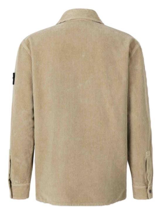 25FW 스톤 아일랜드 오가닉 코튼 코듀로이 오버셔츠 K2S151200012S0212 V009A Beige - STONE ISLAND