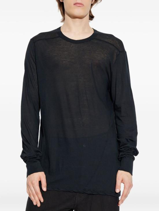 25FW 릭 오웬스 긴팔 티셔츠 RU02E1266UC 09 Black - RICK OWENS