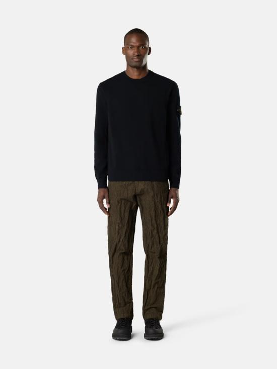 25FW 스톤 아일랜드 5100001 스트레치 RWS 울 크루넥 점퍼 K2S155100001S00A1 V0029 Black - STONE ISLAND