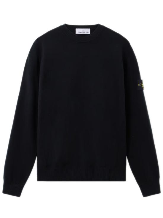 25FW 스톤 아일랜드 5100001 스트레치 RWS 울 크루넥 점퍼 K2S155100001S00A1 V0029 Black