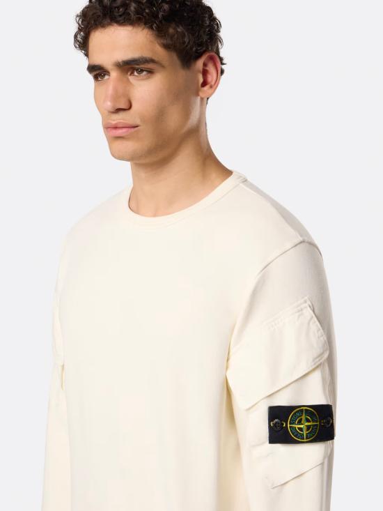 25FW 스톤 아일랜드 긴팔 티셔츠 K2S156100008S0A20 V0093 White - STONE ISLAND