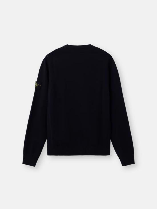 25FW 스톤 아일랜드 5100001 스트레치 RWS 울 크루넥 점퍼 K2S155100001S00A1 V0020 Blue - STONE ISLAND