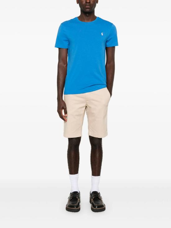 25SS 폴로 랄프로렌 포니로고 자수 반팔 티셔츠 710671438 411 Blue - POLO RALPH LAUREN