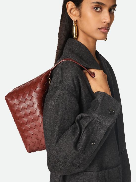 25SS 보테가베네타 미니 월리스 토트백 754443V3IV1 2504 Marrone - BOTTEGA VENETA