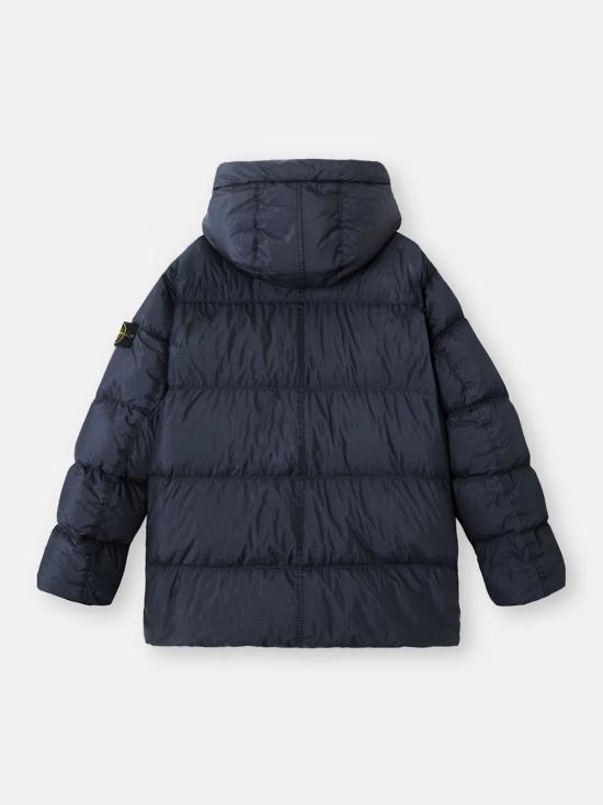 25FW 스톤 아일랜드 4100012 크링클랩스 NY 리사이클 나일론 후드 다운 파카 K2S154100012S0A23 V0020 Blue - STONE ISLAND
