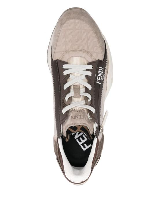 25SS 펜디 플로우 레더 스니커즈 7E1766AU2O F1SVP Beige - FENDI
