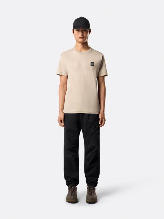 25FW 스톤 아일랜드 반팔 티셔츠 K2S152100027S0013 V009A Beige - STONE ISLAND