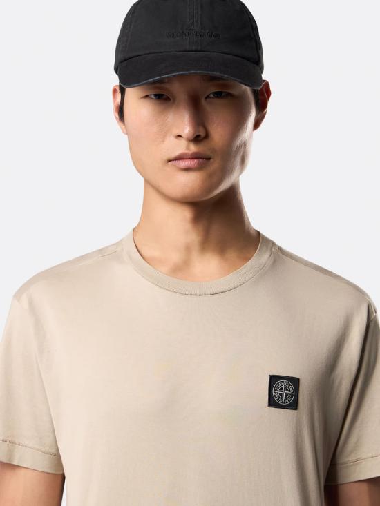 25FW 스톤 아일랜드 반팔 티셔츠 K2S152100027S0013 V009A Beige - STONE ISLAND