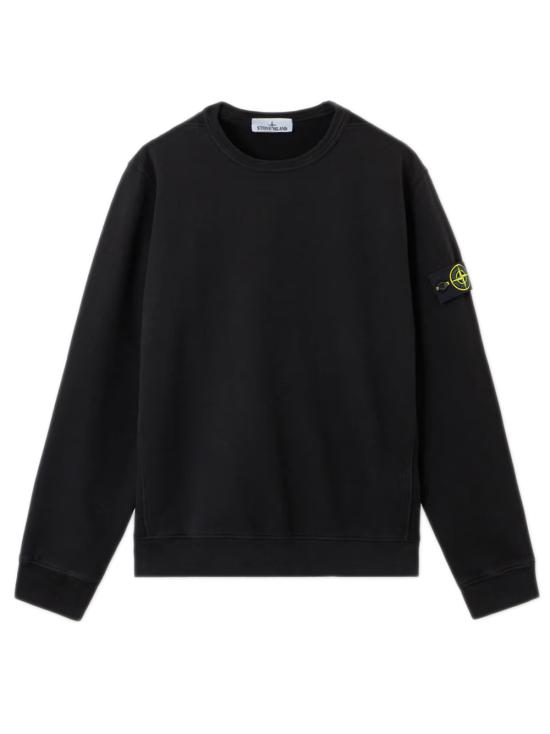 25FW 스톤 아일랜드 6100023 브러쉬드 오가닉 코튼 플리스 오버사이즈 후드 티셔츠  K2S156100023S0A20 V0029 Black