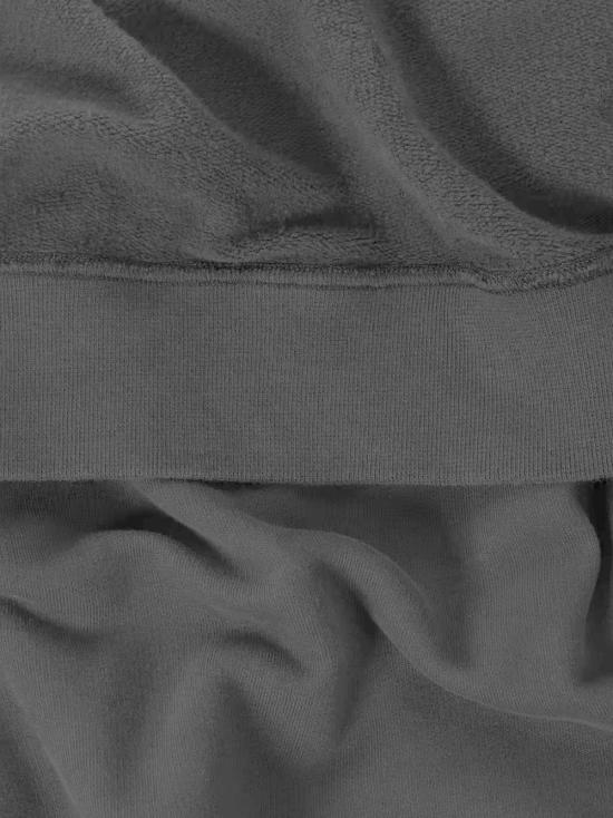 25FW 스톤 아일랜드 6100023 브러쉬드 오가닉 코튼 플리스 오버사이즈 후드 티셔츠  K2S156100023S0A20 V0029 Black - STONE ISLAND