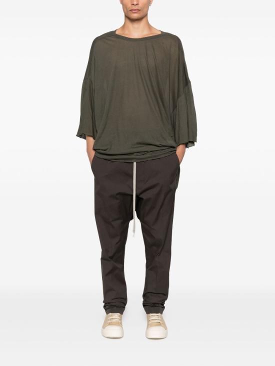 25FW 릭 오웬스 반팔 티셔츠 RU02E1283UC 25 Green - RICK OWENS