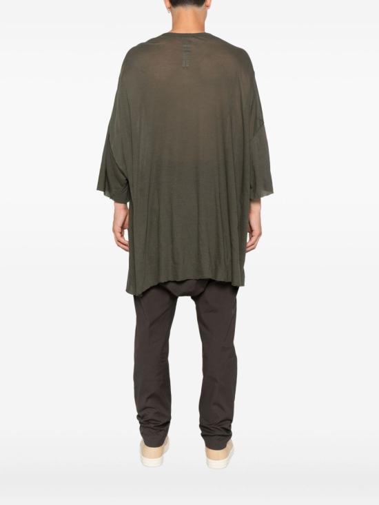 25FW 릭 오웬스 반팔 티셔츠 RU02E1283UC 25 Green - RICK OWENS