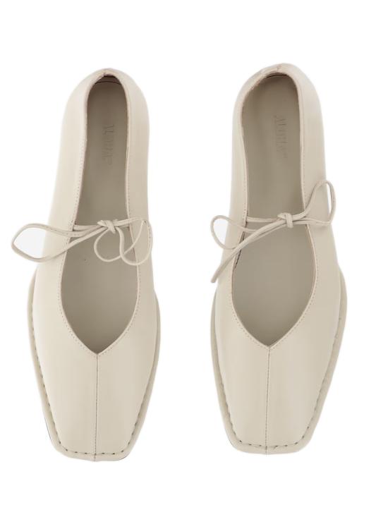 25FW 알로하스 플랫 슈즈 S00191 14 White - ALOHAS