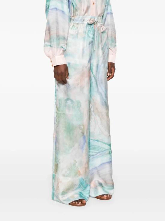 25SS 짐머만 팔라초 팬츠 4021PS251 BLUAGA Clear Blue - ZIMMERMANN