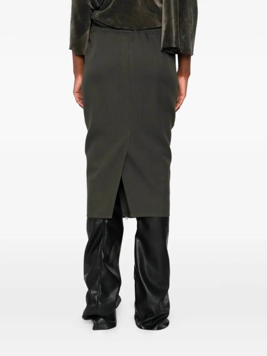 25FW 릭 오웬스 숏 스커트 RP02E4375WD 25 Green - RICK OWENS