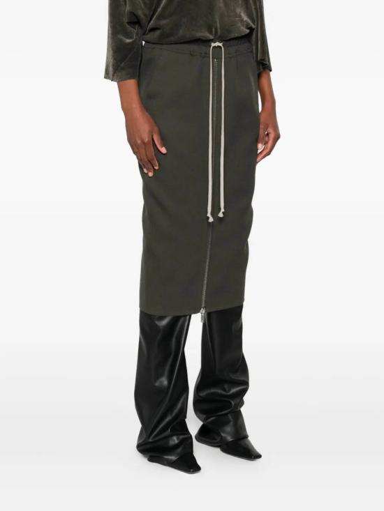 25FW 릭 오웬스 숏 스커트 RP02E4375WD 25 Green - RICK OWENS