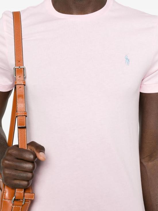25SS 폴로 랄프로렌 포니로고 자수 반팔 티셔츠 710671438 417 Pink - POLO RALPH LAUREN