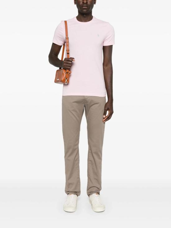 25SS 폴로 랄프로렌 포니로고 자수 반팔 티셔츠 710671438 417 Pink - POLO RALPH LAUREN