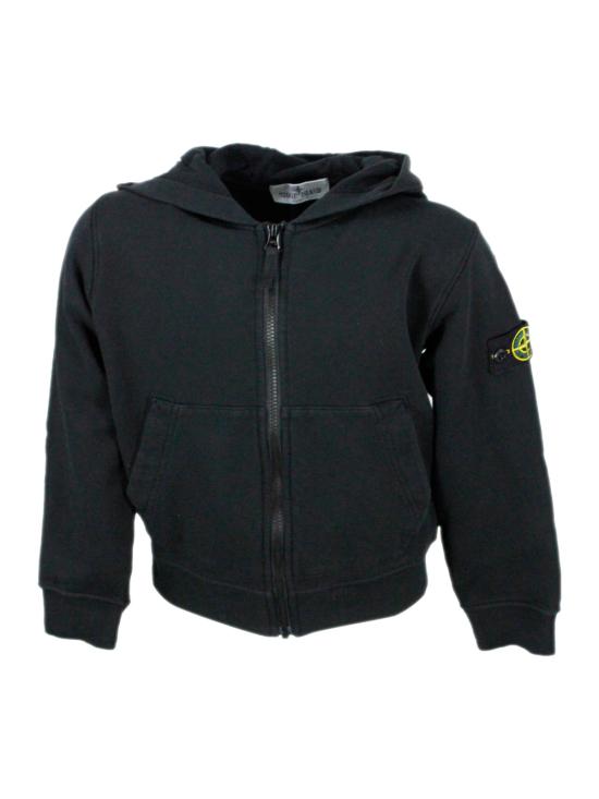 25FW [키즈] 스톤 아일랜드 트레이닝 상의 K1S166100010S0040 V0029 Black