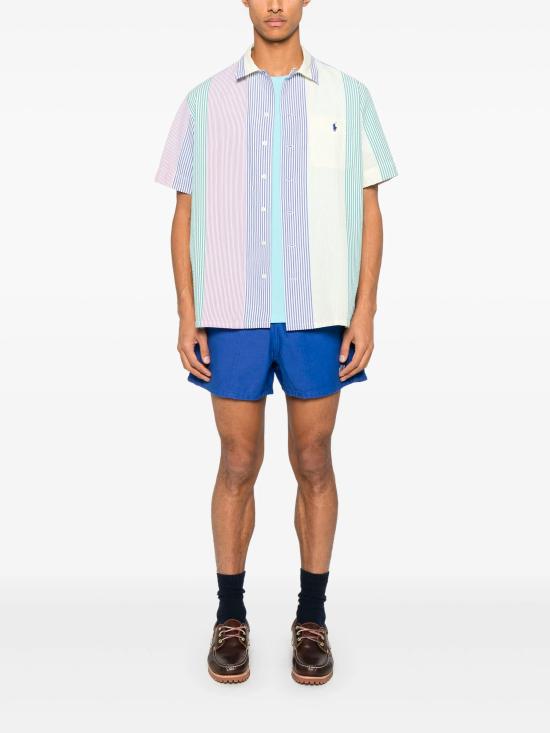 25SS 폴로 랄프로렌 포니로고 자수 반팔 티셔츠 710671438 407 Clear Blue - POLO RALPH LAUREN