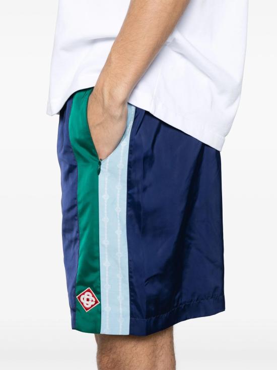 25SS 카사블랑카 숏팬츠 MS25TR273 01 Blue - CASABLANCA