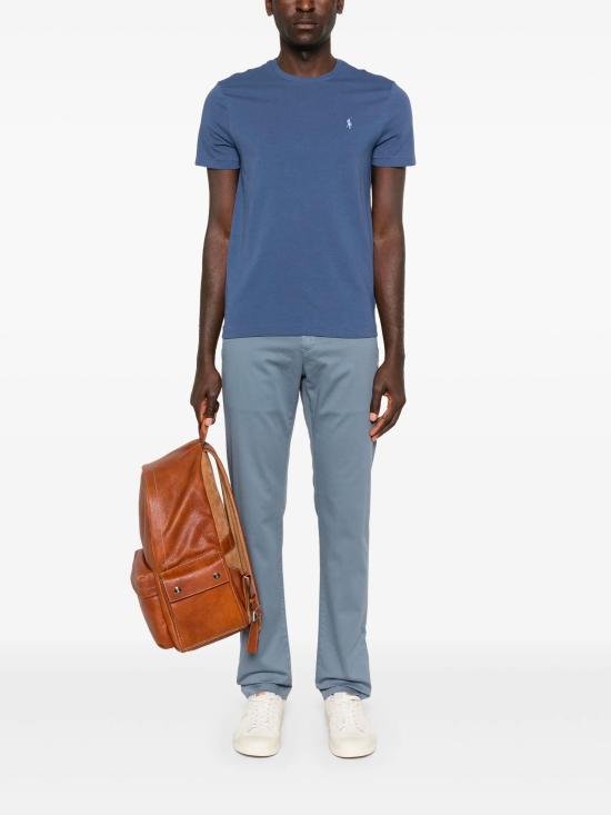 25SS 폴로 랄프로렌 포니로고 자수 반팔 티셔츠 710671438 404 Blue - POLO RALPH LAUREN