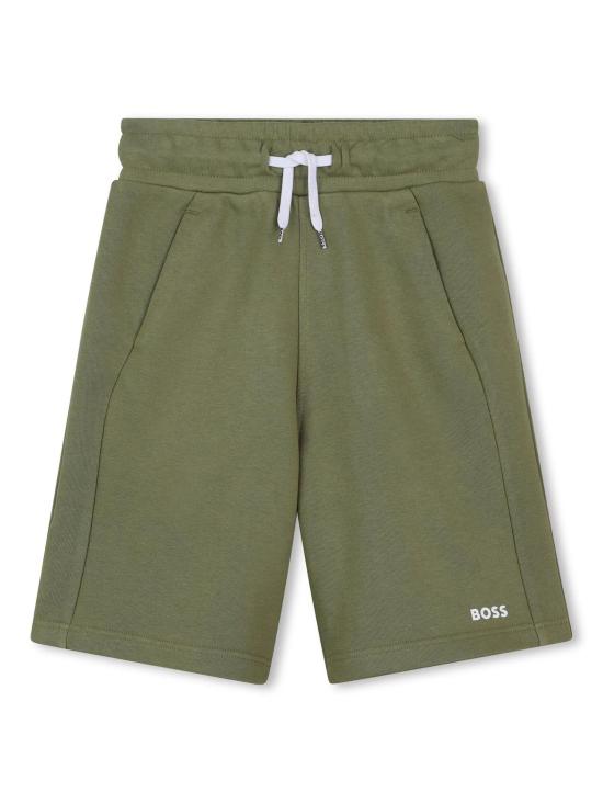 25SS [키즈] 휴고보스 쇼츠/버뮤다 J51993 673 Green