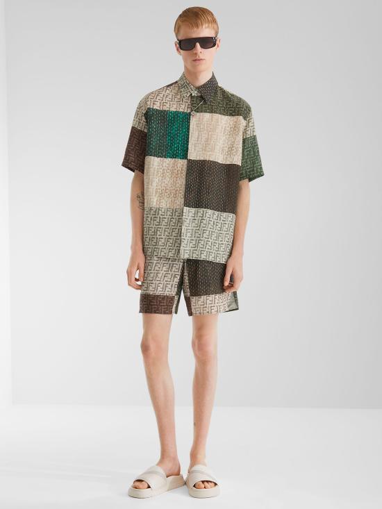25SS 펜디 반팔 셔츠 FS0795AU73 F1RFY MultiColour - FENDI