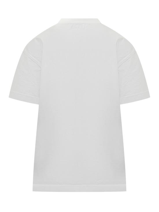 25FW 오프화이트 반팔 티셔츠 OWAA089F25JER002 0110 WHITE BLACK - OFF WHITE