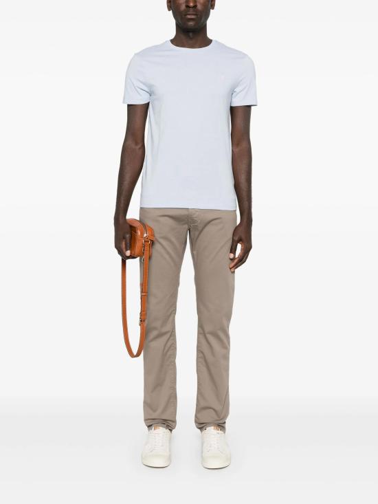 25SS 폴로 랄프로렌 포니로고 자수 반팔 티셔츠 710671438 418 Clear Blue - POLO RALPH LAUREN